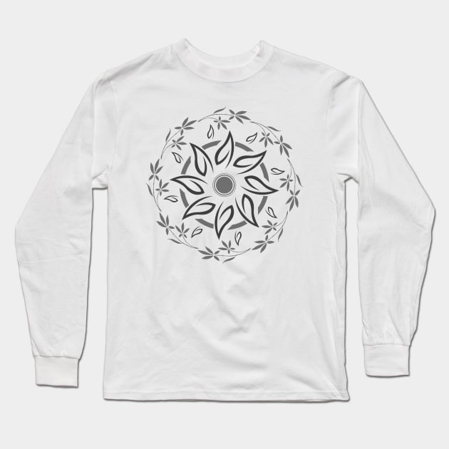 Face Mask Flower 13 Long Sleeve T-Shirt by SanTees